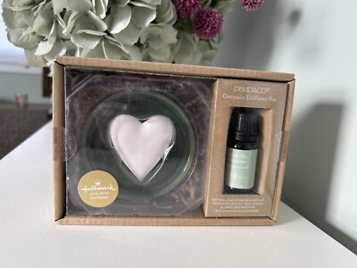 Demdaco Ceramic Heart Diffuser Set, NIB