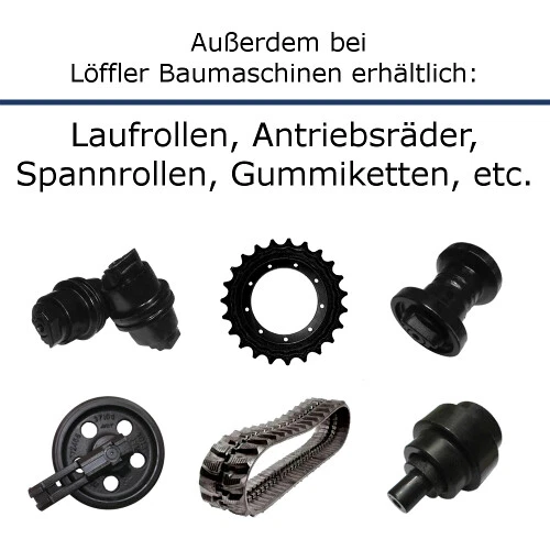 Leitrad Caterpillar CAT 302.7D LJ7, VOLVO EC25 30 35 ECR25D ECR28 ECR35D ECR38 - Bild 2 von 2