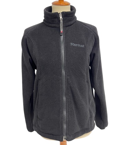 Marmot Women's Long Sleeve Full Zip Black Fleece High Neck Jacket Size M - Picture 5 of 12