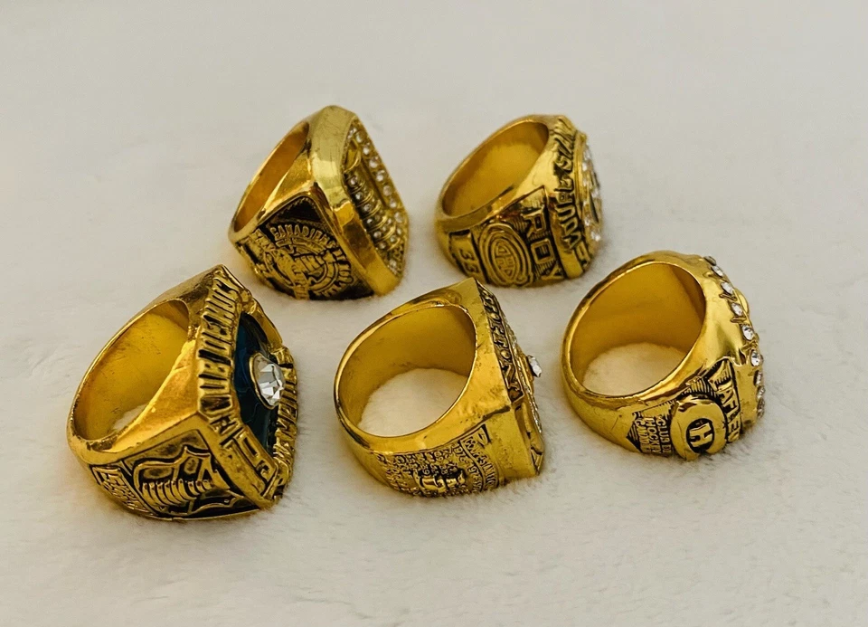 Anillo de Campeonato de Latón 5 PIEZAS Canadiens Stanley Cup 18k GP, 🇺🇸 ENVÍO Foto 2 de 3