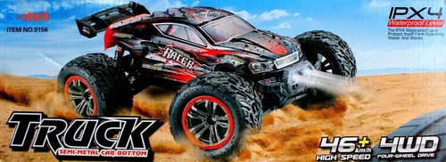 RC Auto 9165 4WD Ferngesteuertes Monster Truck 2,4 GHz 46+ km/h 1:12 RTR