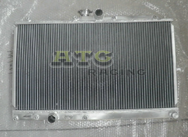 52MM 2 Row Alu Radiator For 01-07 Mitsubishi Lancer EVO 7/8/9 MT 06 05 04 03 02 - Image 3 of 4