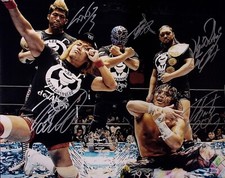 Tetsuya Naito Hiromu Takahashi Bushi Evil Sanada Signed 16x20 Photo BAS COA NJPW