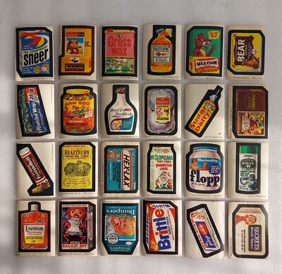 Topps Wacky Packages 1970 Vintage, Lot of 24 Stickers. | eBay