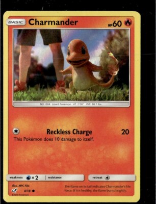 Pokemon Charmander 4/18 Detective Pikachu Holo
