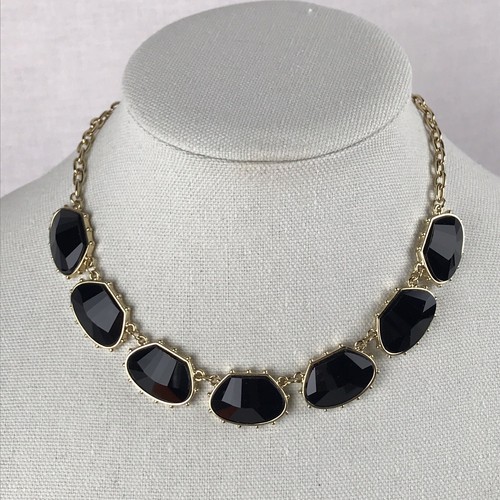 6 Lot Choker and Collar Statement Necklaces Gold Tone Snake Beads and Links - Picture 3 of 10