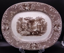 VASSOIO PIATTO OVALE CERAMICA no marchio no firma ottime condizioni