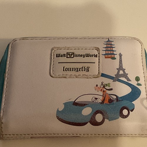 Loungefly Walt Disney World 50th Anniversary Tea Cup Mini Zip Wallet Mickey - Picture 10 of 12