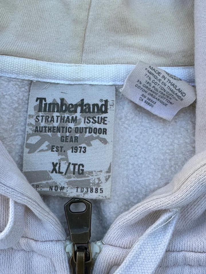 Sudadera con capucha Timberland vintage con cremallera completa para hombre talla XL. Foto 4 de 4