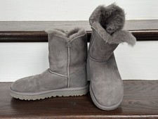 Ugg Women's Bailey Button II High-Top Sheepskin Boot, Size 7