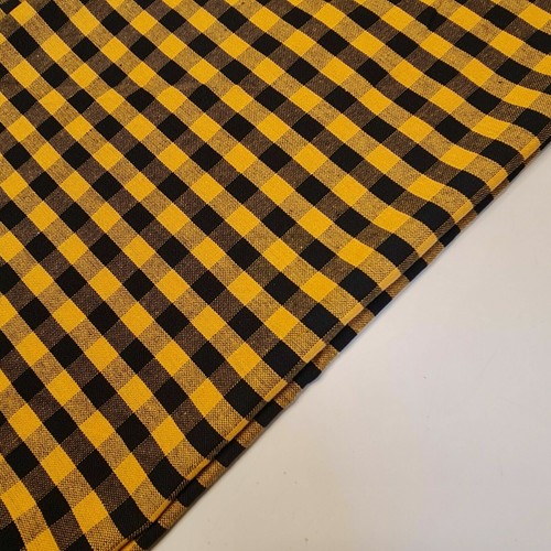 100% Cotton Check Gingham 1/4" Khadi Soft Linen Fabric 42" By The Meter - Picture 13 of 19