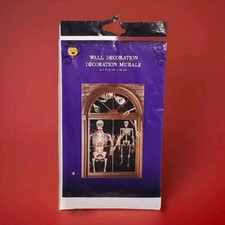 Halloween Spooky Skeletons Decorative Plastic Wall Mural 42 x 72 inch New