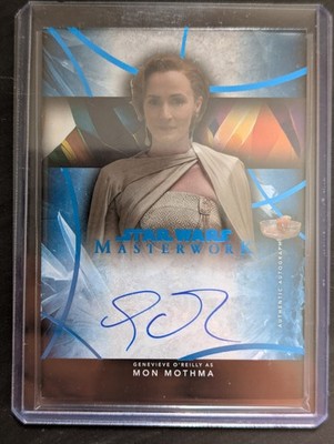 2024 Star Wars Masterwork Genevieve O'Reilly as Mon Mothma  Blue Auto /99