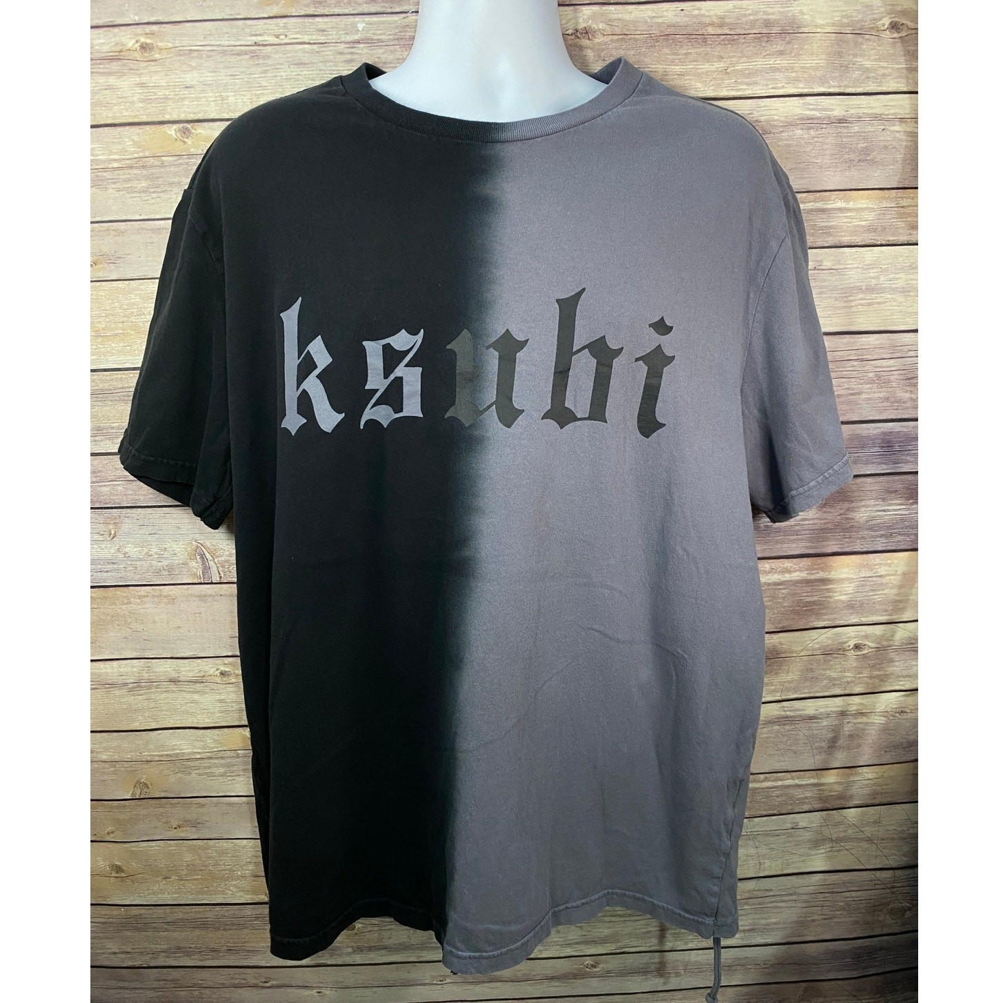 Kult Kash 2-Tone T-Shirt – Men’s 2XL, Black & Gray Short Sleeve