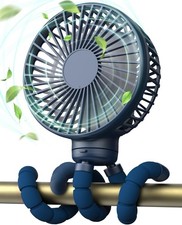 Stroller Fan Baby Portable Fans Rechargeable Battery Operated Fan Use 24Hrs Fan