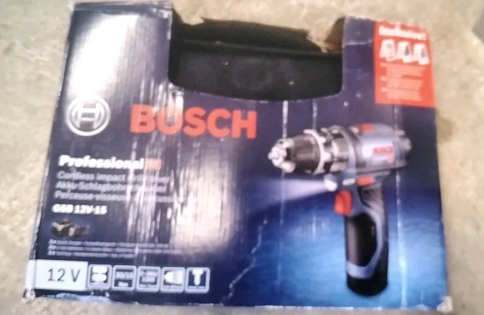 Bosch Professional 12V Trapano Avvitatore Con Percussione GSB 12V-15, 2 batt 2Ah - Immagine 4 di 4
