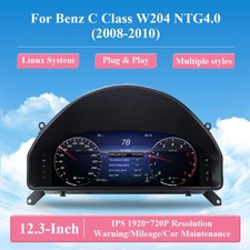 12,3'' LCD Digitales Cockpit Tacho f&uuml;r Mercedes C-Klasse W204 NTG 4.0 2008-2010