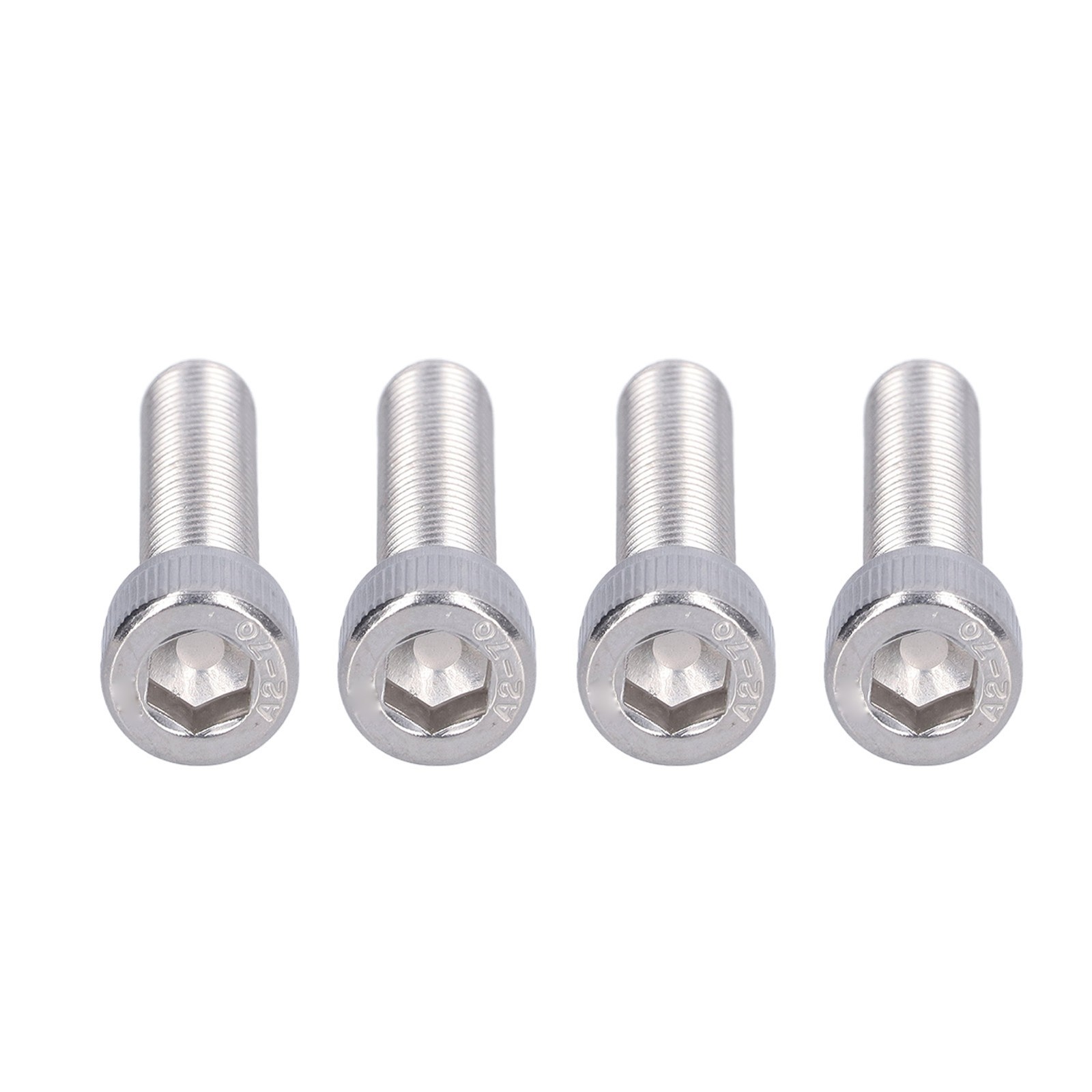 4Pcs Stainless Steel Hex Bolt Corrosion Resistant Fastener For Automotive New