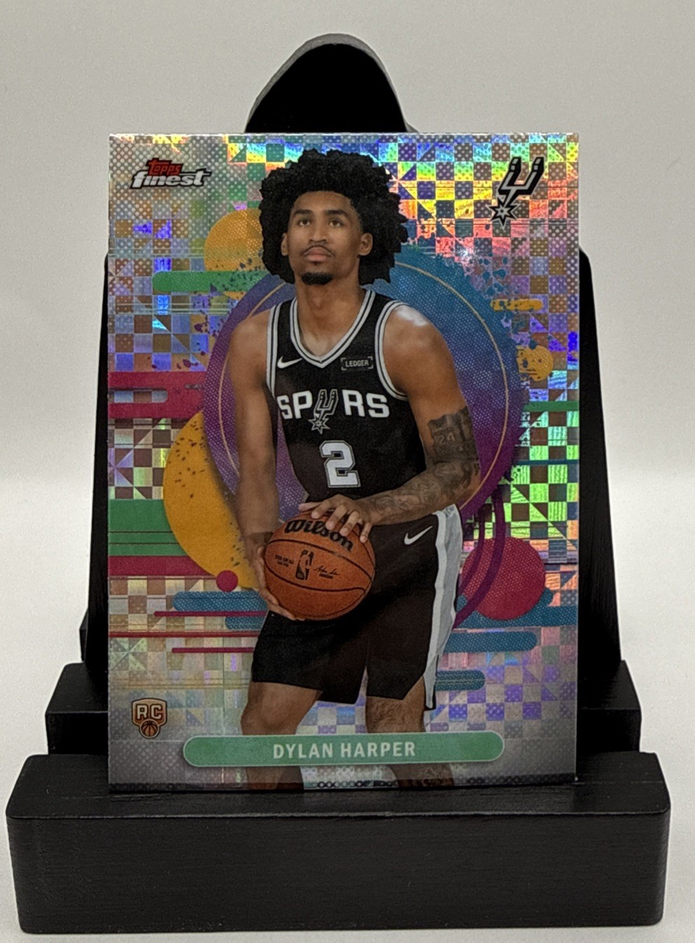 2025-26 Topps Finest Dylan Harper Uncommon Geometric RC Spurs
