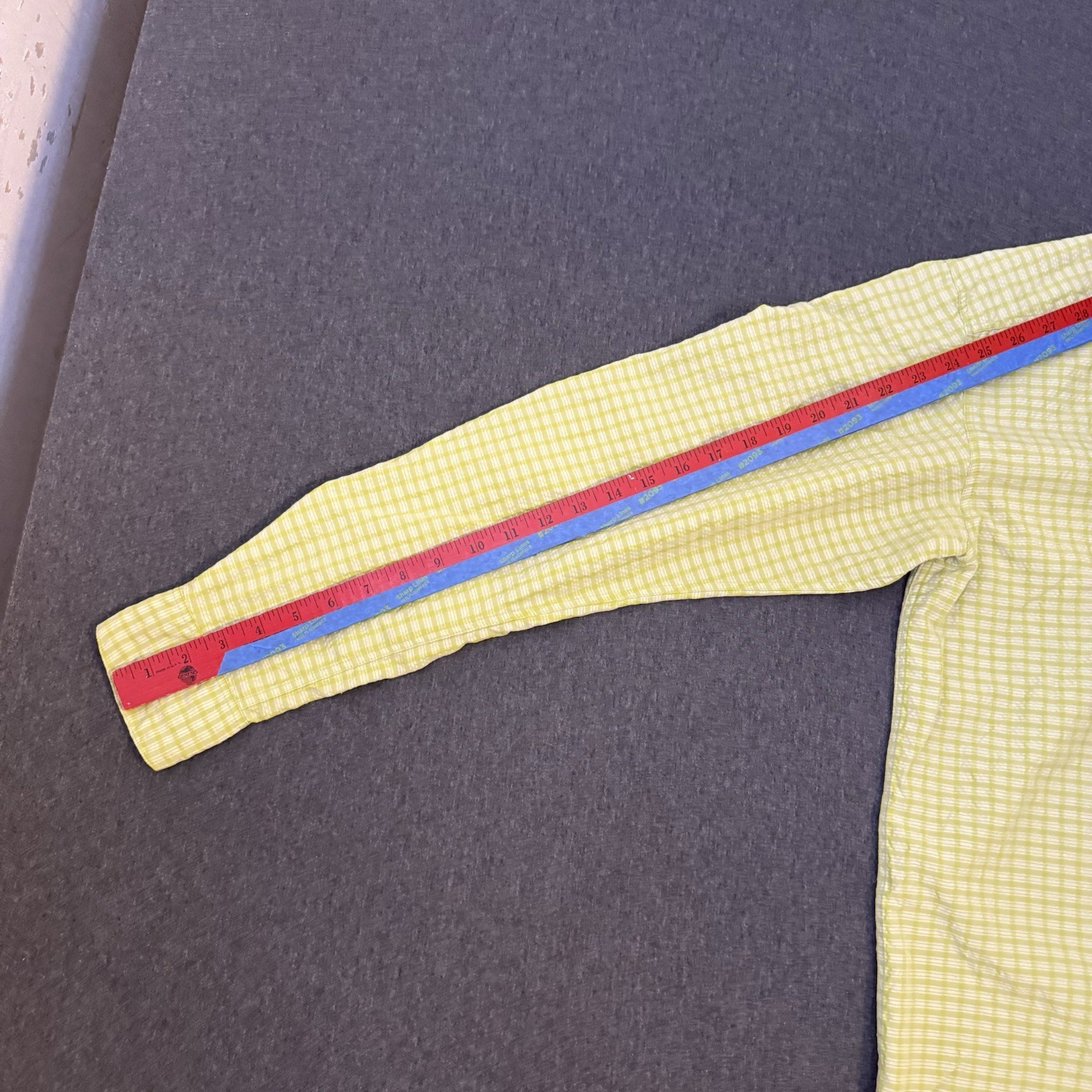 Simms Button Down Shirt Men Medium Green Plaid Po… - image 9