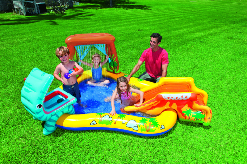 GIOCO GONFIABILE PISCINA INTEX PLAYCENTER DINOSAURI CM. 249X191X109H