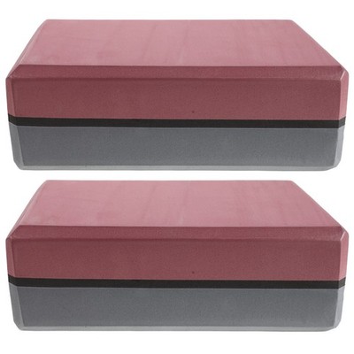  2pcs Yoga Blocks, 9'' x 6'' x 3'' Yoga Brick Foam Blocks EVA Foam Props