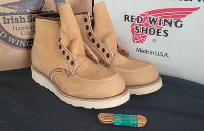 Rare! Vintage Red Wing 2878 -US 9 D 6-inch Moc-Toe (NwoB/As is)YellowNubuck