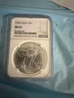 1996 American Silver Eagle Coin - NGC MS69