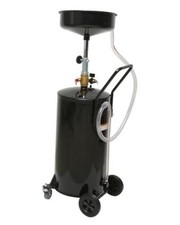 Air-Operated Waste Oil Drain Tank with Wheels Adjustable Height, 20-Gallon