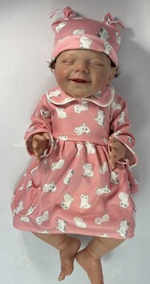 reborn baby dolls full body silicone girl newborn 18 Inch Alisa Original Outfit