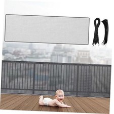 Banister Guard Balcony Netting for Kids Pets Stairway Safety 10 x 3 ft 1 Black