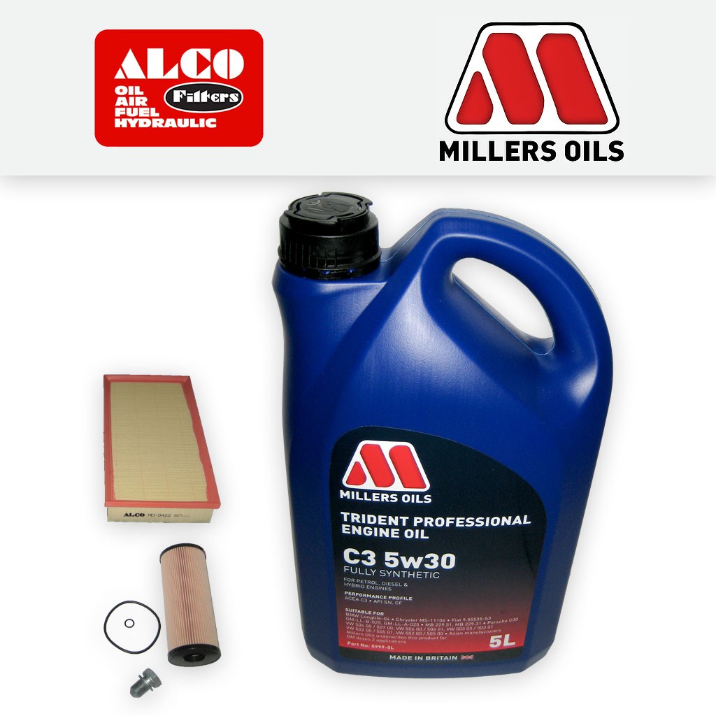 SERVICE KIT for SKODA OCTAVIA (1U) 1.9 TDI ALCO OIL AIR FILTERS +OIL (1998-2010)