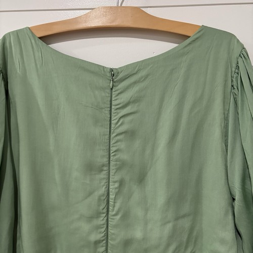 Jessakae | Dress Midi Length Green 3/4 Sleeves Sweetheart Neckline- Size 3X - Picture 6 of 9