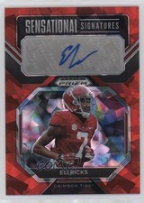 2023 Panini Prizm Draft Picks Sensational Signatures Red Ice Eli Ricks Auto 0rd2