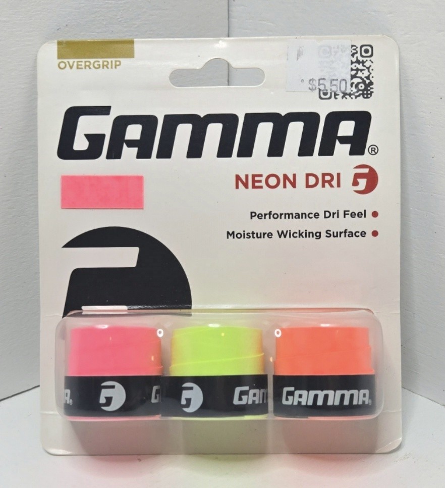 GAMMA Sports Neon Tac, Neon Dri, Neon Safari, Tennis Over Grip