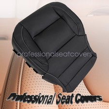 Driver Side Bottom Seat Cover Jet Black For Chevy Silverado Gmc Sierra 2014-2019