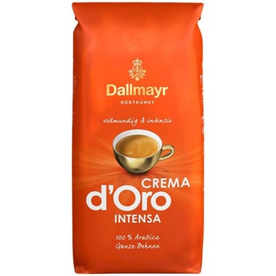 Dallmayr Crema d'Oro intensa Kaffeebohnen, Arabicabohnen kräftig, 1 kg