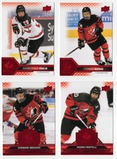 2022-23 2022 Upper Deck Team Canada Juniors Red Parallel Pick from List