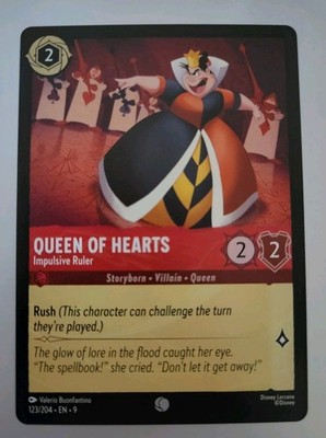Disney Lorcana TCG - Fabled: Queen Of Hearts (123/204) - Common - Near Mint 