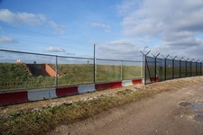 Photo A3 New security fencing at Manchester Airport Morley/SJ8282 The n c2013