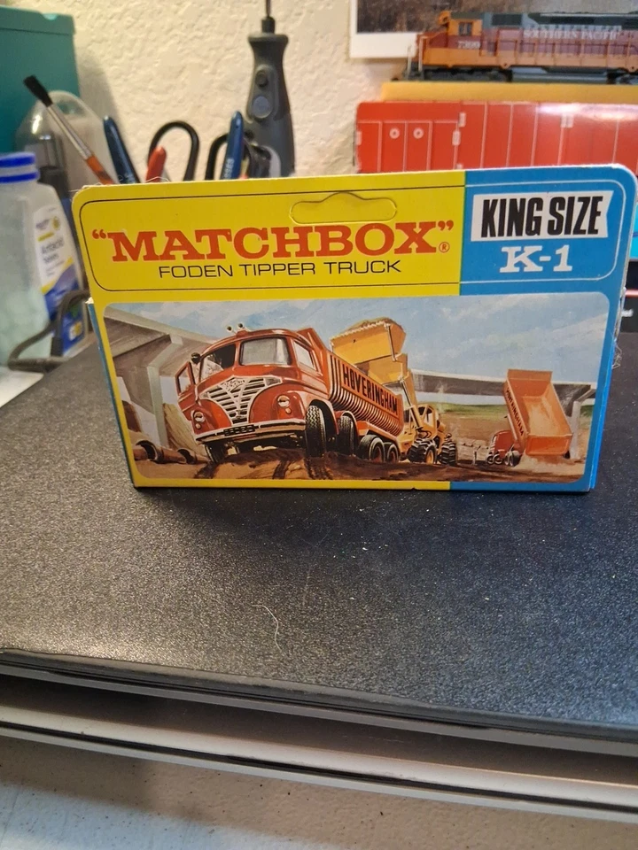 Camión volquete Matchbox King Size K-1 Hoveringham Foden de colección en caja Foto 2 de 4