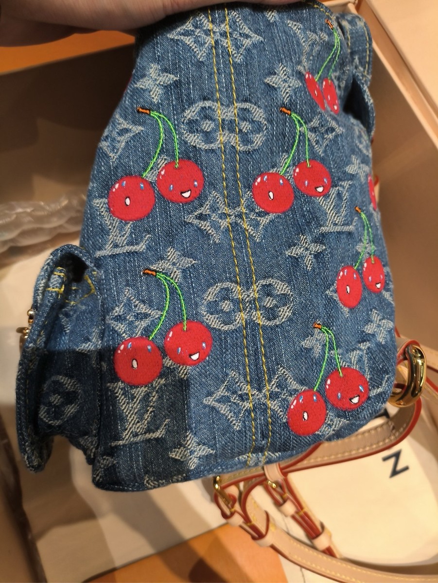 New Louis Vuitton Venice Cherry Denim Backpack For Women | eBay