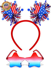 250 Years 4Th of July Headband for Women Girls Red White Blue USA Star Headband