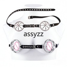 Strapon BDSM Bra Adjustable Chest Bondage Nipple Teasing Breast Hood For Women
