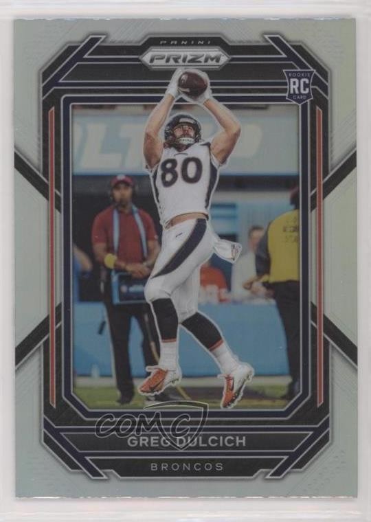 2022 Panini Prizm Rookies Silver Prizm Greg Dulcich #360 Rookie RC 0w8p