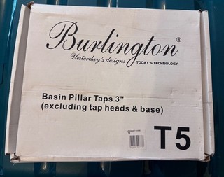 Burlington T5 Basin pillar taps Tap heads & bases listed separately
