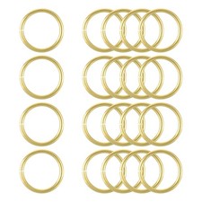 20Pcs Open Jump Rings, 30mm/1.18" Brass Jump Ring Connectors 3mm Thick O Rings