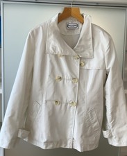 Damenjacke Kurzmantel im Trenchstil , Größe 42, Eierschalenfarben , W&G Linke