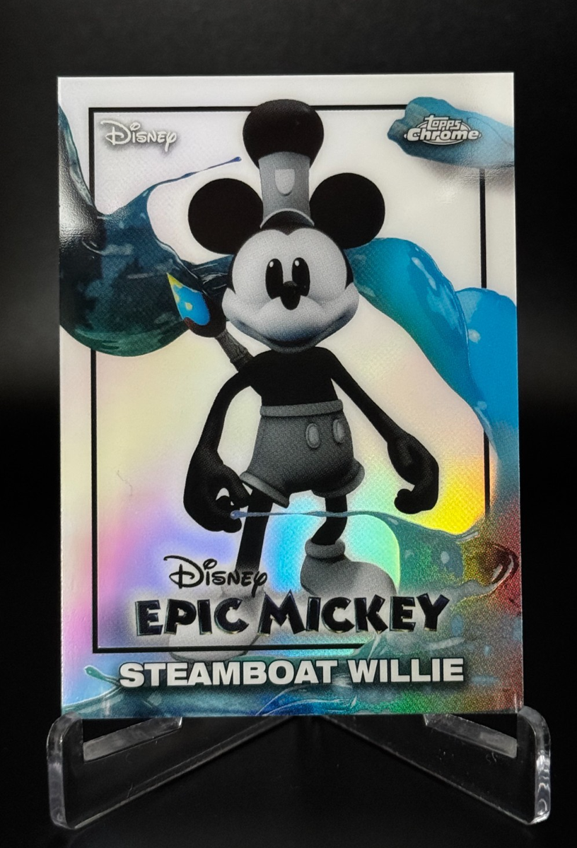 2026 Disney Neon STEAMBOAT WILLIE #EM-10 EPIC MICKEY Topps Chrome