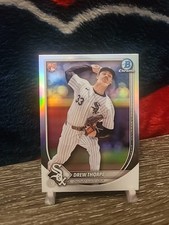 Drew Thorpe 2025 Bowman Chrome #8 Red Rookie RC Logo Refractor Redemption SP